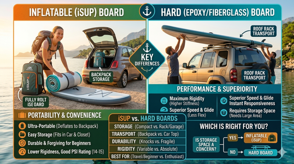 Inflatable vs. Hard Boards
