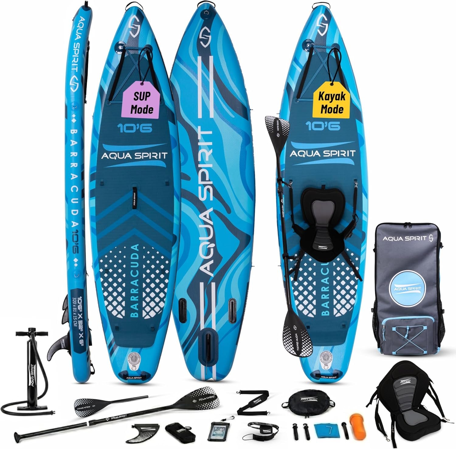 Aqua Spirit Barracuda Inflatable SUP 2025