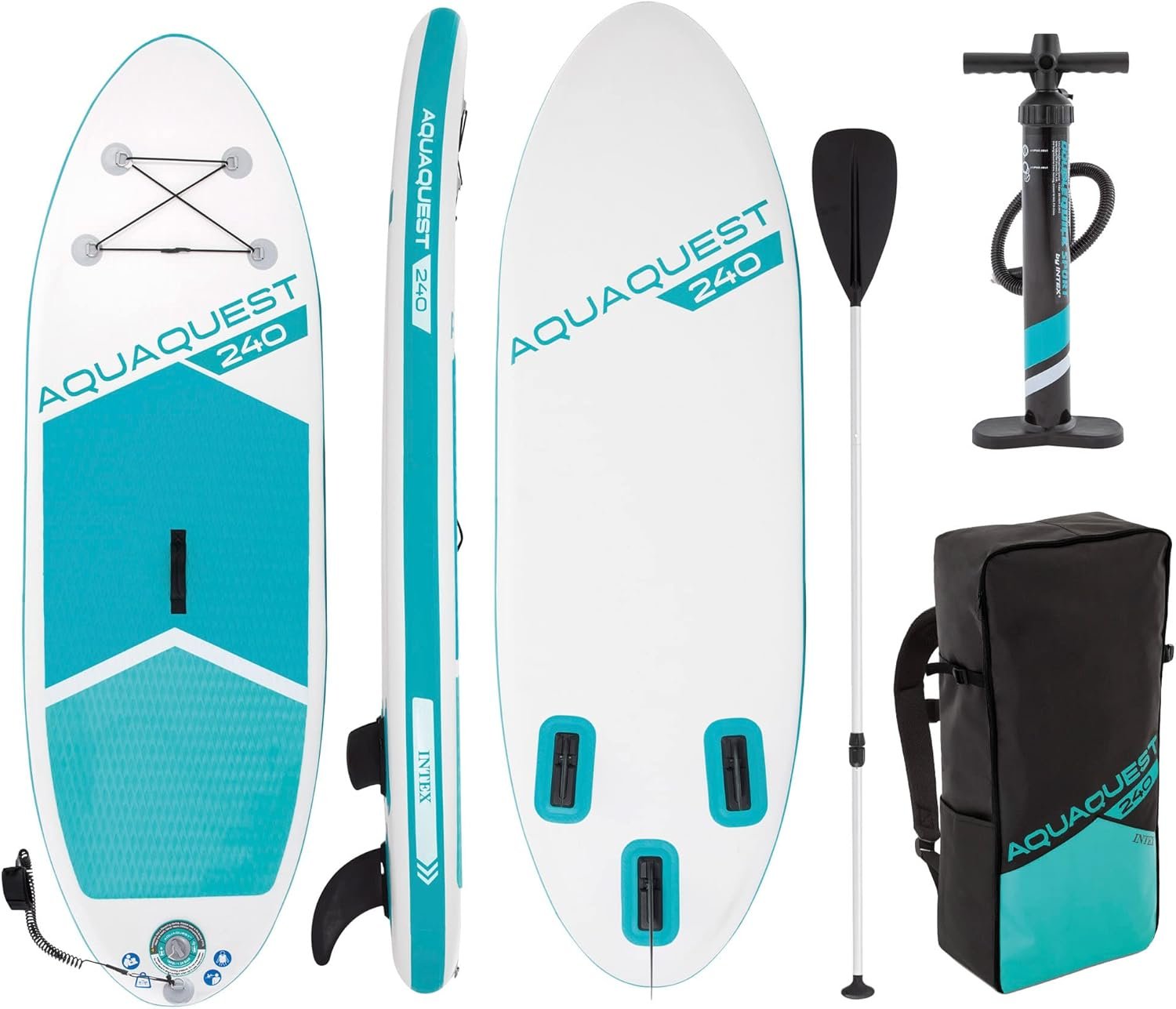 Intex Aqua Quest 240 Youth SUP paddleboard — ages 8 plus, max 90kg