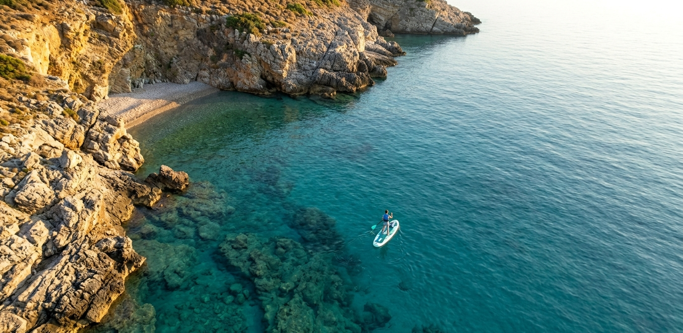 SUP touring on the Turkish Aegean coast