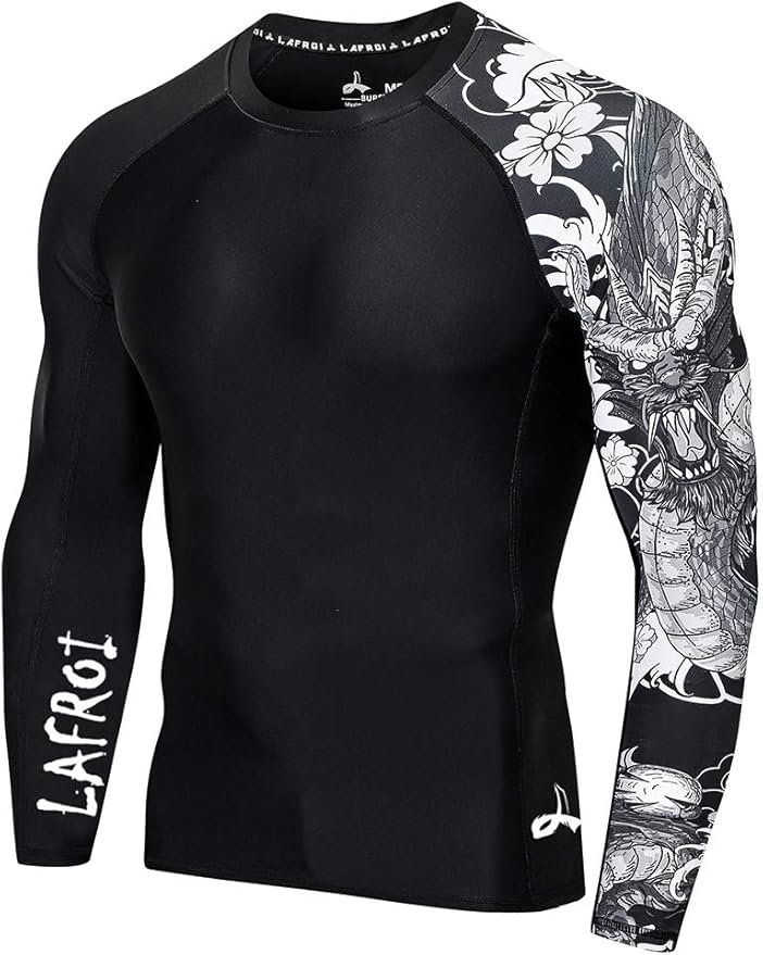 What to Wear Paddleboarding LAFROI men's UPF 50+ long sleeve rash guard