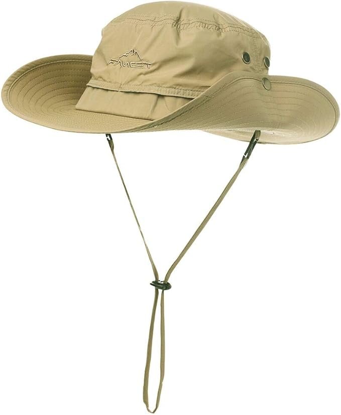 What to Wear Paddleboarding Comhats UPF 50 wide brim boonie hat with chin strap